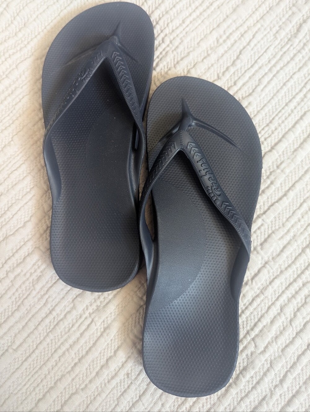 Archie's Support Thong Flip Flops Navy Sz 9